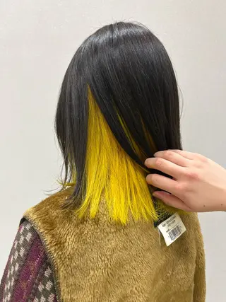 ミディアム カラー newi大分/ 磯部栞里のヘアスタイル