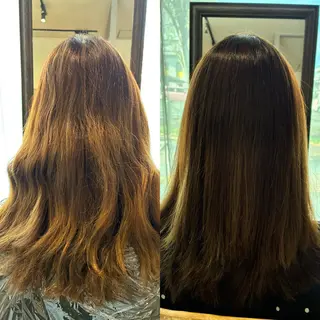 セミロング lampsi  hair所属・宇田津 文那のヘアスタイル