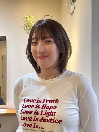 ショート カラー ナチュラル大人っぽい スタイル　MAORIのヘアスタイル