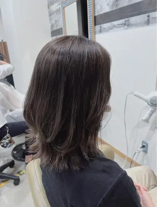 ミディアム カラー ヘアアレンジ キッズ 五反田　美容院☆張 明星☆韓国ヘアのヘアスタイル