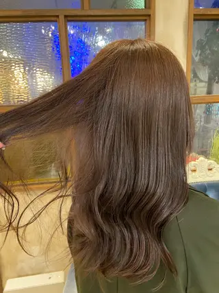 セミロング カラー ENIEN MAKE'S 立川所属・綾/ベージュカラー /パーマ🩰のヘアスタイル