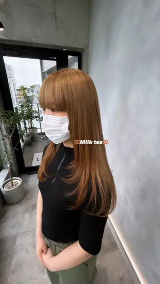 ロング カラー 茅ヶ崎/ハイトーン/ Ramuのヘアスタイル