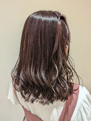 カラー ヘアアレンジ ミディアム TATAイオン新百合ヶ丘店所属・TSUKAMOTO/ 新百合ヶ丘/TAYAのヘアスタイル
