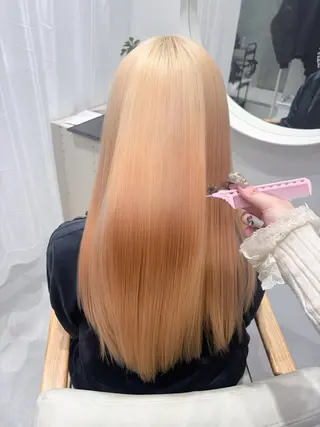 ロング 髪質改善/ブリーチ/ ダブルカラー🍀るなのヘアスタイル