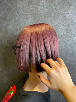 ショート カラー shiho/名駅💎 ケアカラー/ブリーチのヘアスタイル