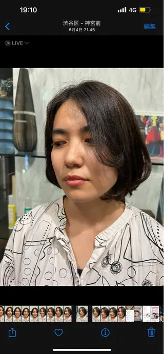 ミディアム カラー ROBBY所属・松井美樹/似合わせ ガーリー・韓国のヘアスタイル