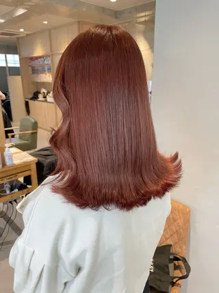 カラー オタク美容師🛍/ 酸性ストレート/艶髪のヘアスタイル