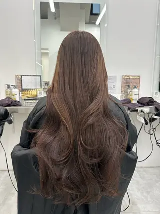 ロング 艶髪ハイトーンカラー 渋谷🎀ririkaのヘアスタイル
