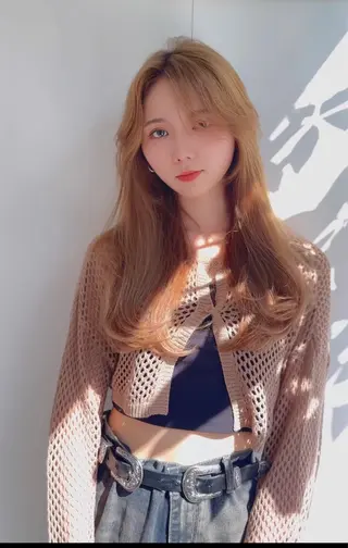 ロング カラー ヘアアレンジ 前髪顔まわりカット 🌈中村海聖のヘアスタイル