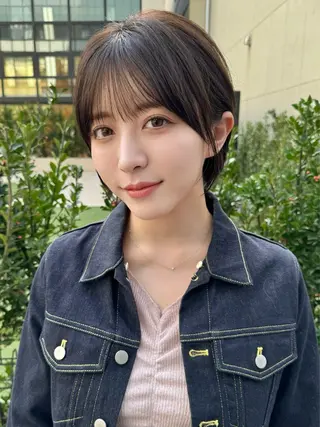 ショート 撮影カットモデル募集 前髪、顔周り/徳永のヘアスタイル