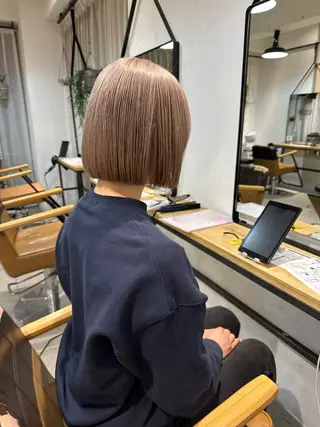 ショート カラー REINA☁️透明感 カラー/ぷつっと♡のヘアスタイル