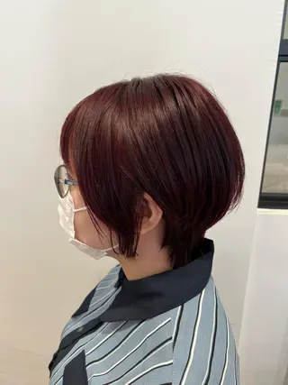 ショート 似合わせ/ブリーチ カラー.岡田友仁のヘアスタイル