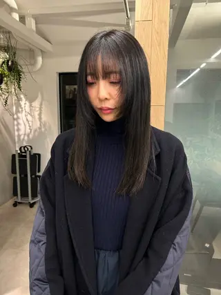 ロング ケアパーマ/ケアブリ ーチdaisukeのヘアスタイル