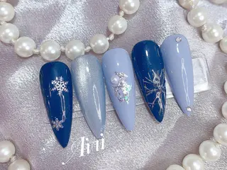 ネイル ネイルサロンAiri 長さ出し·シンプルのネイルデザイン