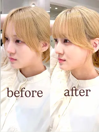 ミディアム あらい みゆのヘアスタイル