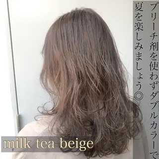 セミロング カラー ヘアアレンジ 外苑前NO.1艶髪 透明感カラーのヘアスタイル