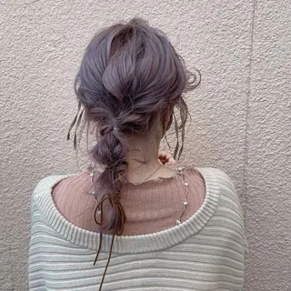 ロング カラー ヘアアレンジ Mirai 🧸のヘアスタイル