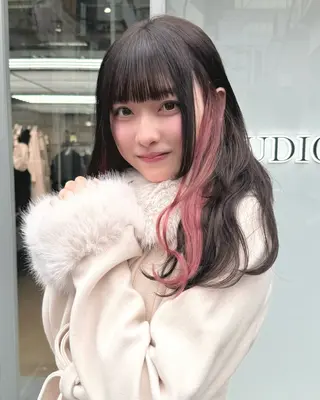 ロング カラー roka所属・ayaka♡ 柔らかカラーのヘアスタイル