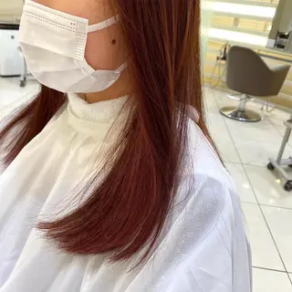 ロング カラー 💖大人韓国ヘア💖 韓国艶カラー【銀座】のヘアスタイル