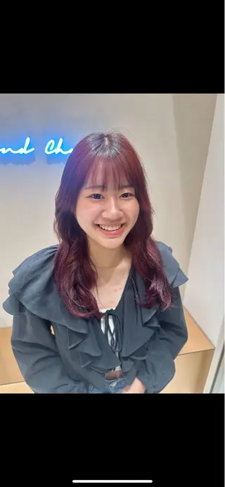 カラー 暖色カラ-ෆ˚顔周り 🎀ོ白岩亜実🎀ོのヘアスタイル