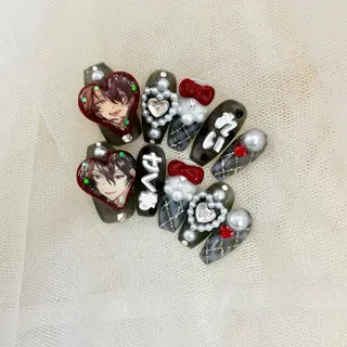 ロング 池袋痛ネイル Nok. 渡辺のネイルデザイン