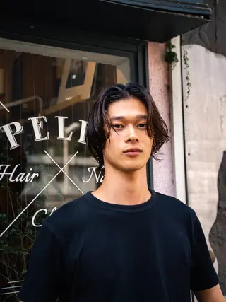 ミディアム カラー パーマ メンズ 🔗メンズサロン🔗 Kieのヘアスタイル