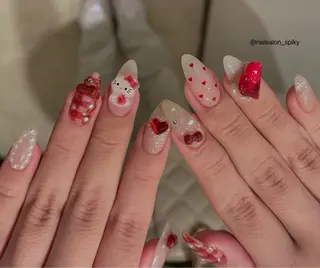 ネイル Spiky とうげ ふうかのネイルデザイン