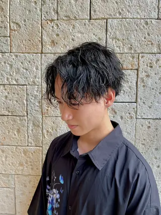 ショート パーマ メンズ 井内 亮次のヘアスタイル