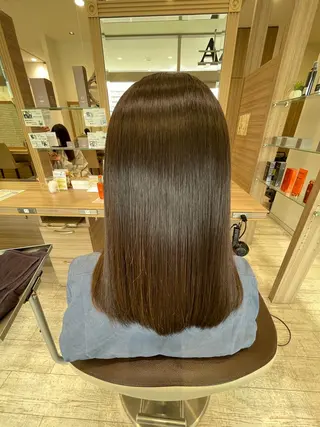 セミロング パーマ 加藤 未歩のヘアスタイル