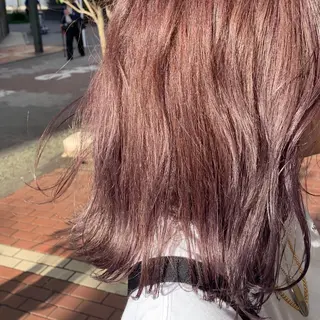 ミディアム 艶カラー/韓国顔周り 🎀mamiのヘアスタイル
