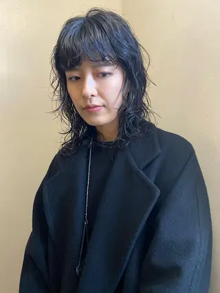 ミディアム パーマ 下北沢 soiのヘアスタイル