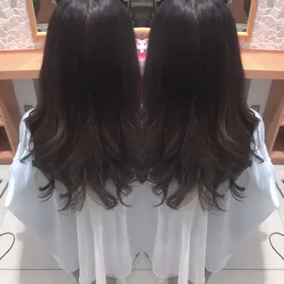ロング カラー レイヤーカット匠 イソザキノリユキのヘアスタイル