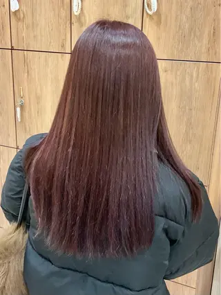 ロング ちぐさ/暖色/ ワンカラー🤍のヘアスタイル