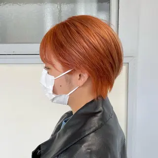 ショート カラー ヘアアレンジ maoブリーチ無し 似合わせカラーのヘアスタイル