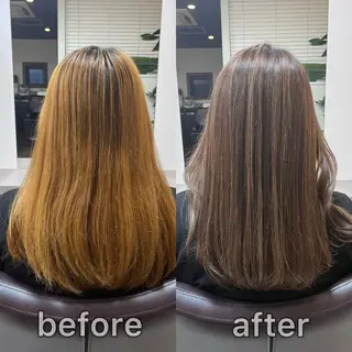 ミディアム カラー KIZU 髪質改善 オカルト怪談のヘアスタイル