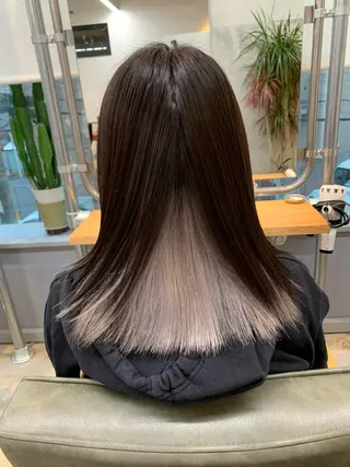 ミディアム カラー 天野 開のヘアスタイル