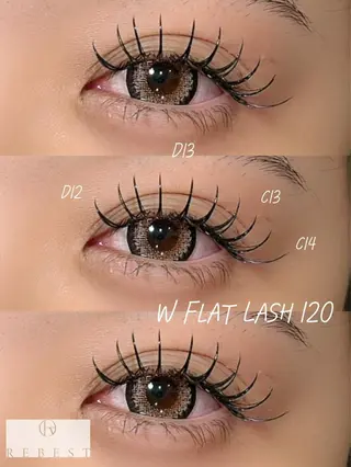 マツエク・マツパ ＲＥＢＥＳＴ ｅｙｅｌａｓｈのマツエク・マツパデザイン