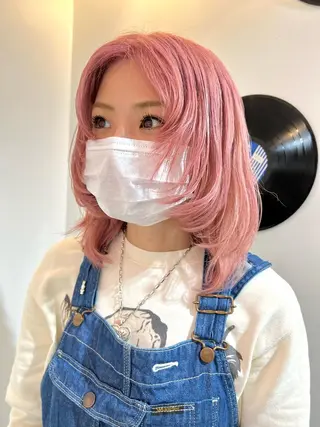 ショート カラー ヘアアレンジ 🧨ブリーチー×ボブ レイヤー💎じゅえるのヘアスタイル