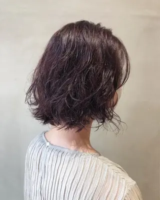 ショート カラー ヘアアレンジ 酸性縮毛矯正🧴韓国 レイヤー/髪質改善のヘアスタイル