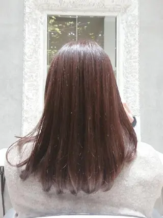 セミロング パーマ 【縮毛矯正/髪質改善 カラー】yumiのヘアスタイル