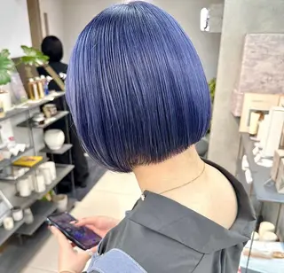 カラー 顔まわり/ボブウルフ 🤍愛唯(めい)のヘアスタイル