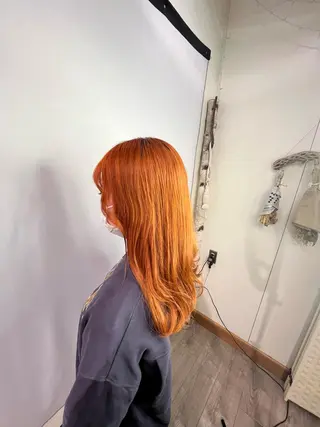 ロング カラー 💖しの💖韓国ヘア レイヤーカットのヘアスタイル