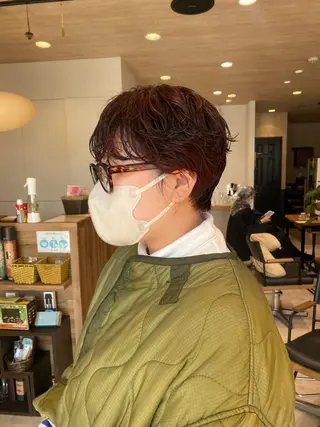 ショート カラー パーマ パーマ指名No1 /namiのヘアスタイル