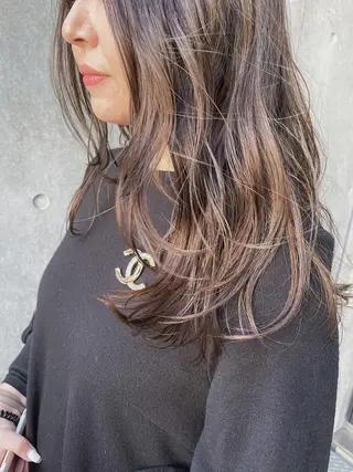 セミロング カラー パーマ 【雰囲気ﾍｱ☺︎】 岩井隼人のヘアスタイル