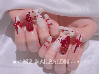 ネイル 長さだし専門店 M2　rikaのネイルデザイン