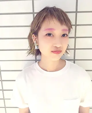 ショート 横井伴典　矢場町 メンズパーマ/カットのヘアスタイル