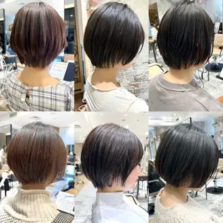 ショート カラー 💍新宿ショート 💍岩田莉奈のヘアスタイル