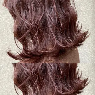 ミディアム カラー ツキノキ ミナのヘアスタイル