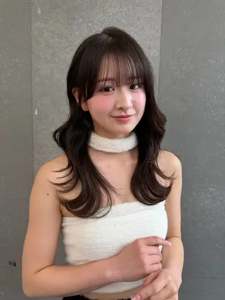 ロング 久米 春輝のヘアスタイル