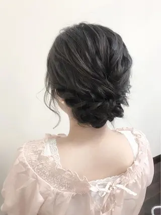 ミディアム ヘアアレンジ 沢田 瞳のヘアスタイル